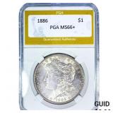 1886 Morgan Silver Dollar PGA MS66+