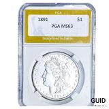1891 Morgan Silver Dollar PGA MS63