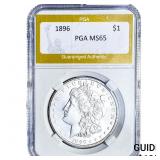 1896 Morgan Silver Dollar PGA MS65