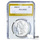1900-O Morgan Silver Dollar PGA MS65