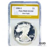 1986-S Silver Eagle PGA PR69 DCAM