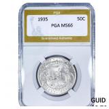 1935 Hudson Half Dollar PGA MS66