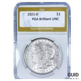 1921-D Morgan Silver Dollar PGA Brilliant UNC