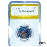 1888 Seated Liberty Quarter PGA PR65 CAMEO