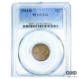 1914-D Wheat Cent PCGS F12