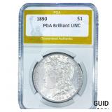 1890 Morgan Silver Dollar PGA Brilliant UNC