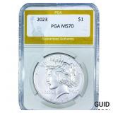 2023 Silver Peace Dollar PGA MS70