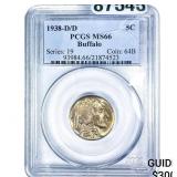 1938-D/D Buffalo Nickel PCGS MS66