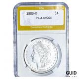 1883-O Morgan Silver Dollar PGA MS64