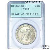 1936 Wisconsin Half Dollar PCGS MS65