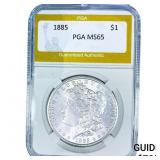 1885 Morgan Silver Dollar PGA MS65