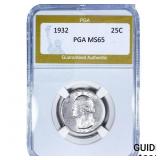 1932 Washington Silver Quarter PGA MS65