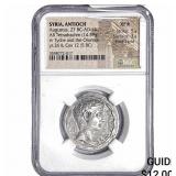 5 BC Antioch, Syria Augustus Tetradrachm yr. 26 NG