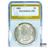 1885 Morgan Silver Dollar PGA Brilliant UNC