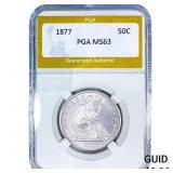 1877 Seated Liberty Half Dollar PGA MS63