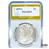 1879-S Morgan Silver Dollar PGA MS63