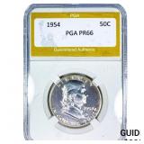 1954 Franklin Half Dollar PGA PR66