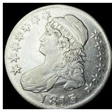 1813 Capped Bust Half Dollar NEARLY  UNCIRCULATED