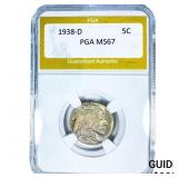 1938-D Buffalo Nickel PGA MS67