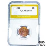 1904 Indian Head Cent PGA MS64 RD