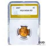 1947 Wheat Cent PGA MS66 RD