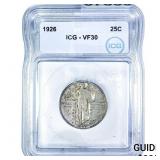 1926 Standing Liberty Quarter ICG VF30