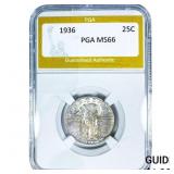 1936 Standing Liberty Quarter PGA MS66