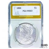 1884 Morgan Silver Dollar PGA MS63