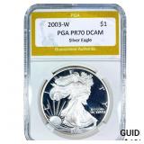 2003-W Silver Eagle PGA PR70 DCAM