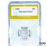 1940 Mercury Silver Dime PGA Gem Proof