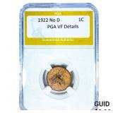 1922 No D Wheat Cent PGA VF Details