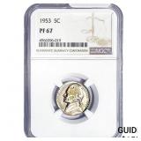 1953 Jefferson Nickel NGC PF67