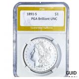 1891-S Morgan Silver Dollar PGA Brilliant UNC