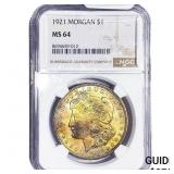 1921 Morgan Silver Dollar NGC MS64