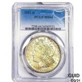 1921-D Morgan Silver Dollar PCGS MS64