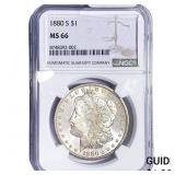 1880-S Morgan Silver Dollar NGC MS66