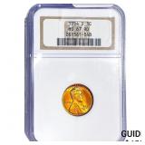 1954-D Wheat Cent NGC MS67 RD