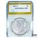1921-S Morgan Silver Dollar PGA Brilliant UNC