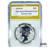 2019-W 1oz $25 Palladium Eagle PGA Gem Reverse Pro