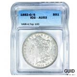 1882-O/S Morgan Silver Dollar ICG AU53