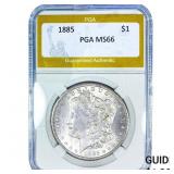 1885 Morgan Silver Dollar PGA MS66