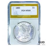 1883 Morgan Silver Dollar PGA MS66