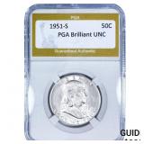 1951-S Franklin Half Dollar PGA Brilliant UNC