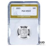 1923 Mercury Silver Dime PGA MS63