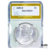 1885-O Morgan Silver Dollar PGA MS64+