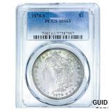 1878-S Morgan Silver Dollar PCGS MS63