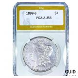 1899-S Morgan Silver Dollar PGA AU55