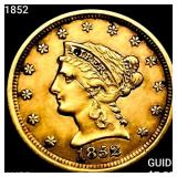 1852 $2.50 Gold Quarter Eagle HIGH GRADE