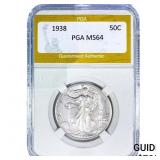 1938 Walking Liberty Half Dollar PGA MS64