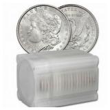 [20 coins] Pre-21 Morgan Silver Dollar Roll Ch BU